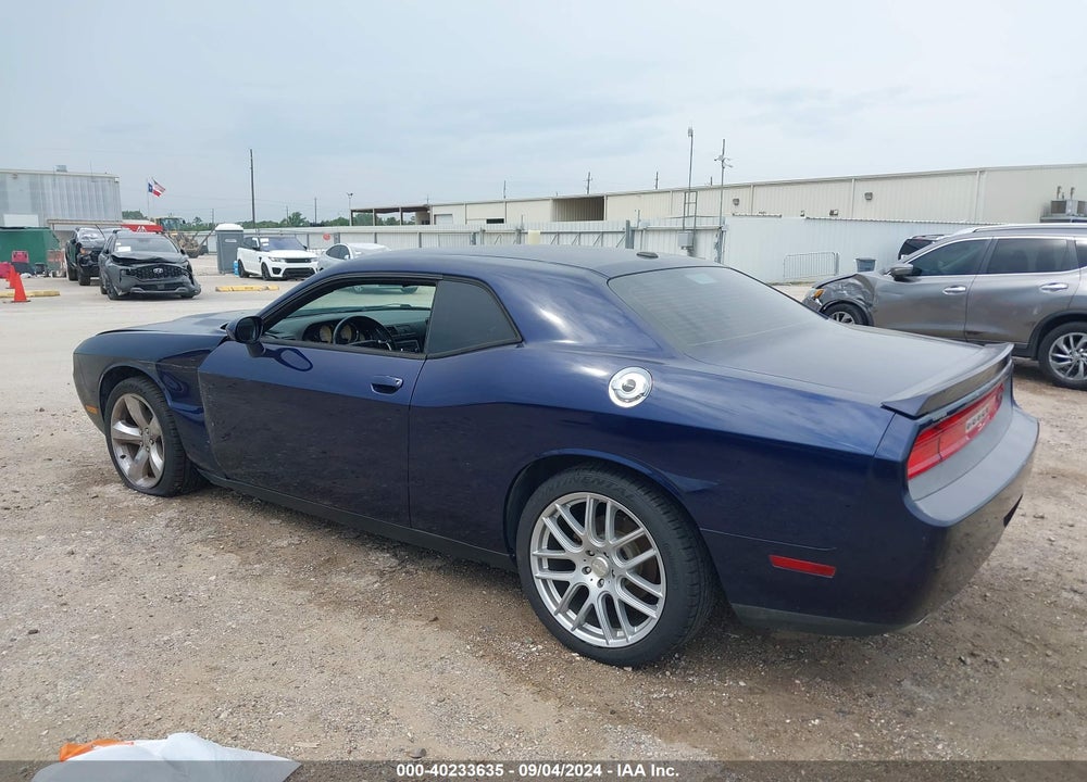 2013 DODGE CHALLENGER SXT VIN: 2C3CDYAG4DH663363