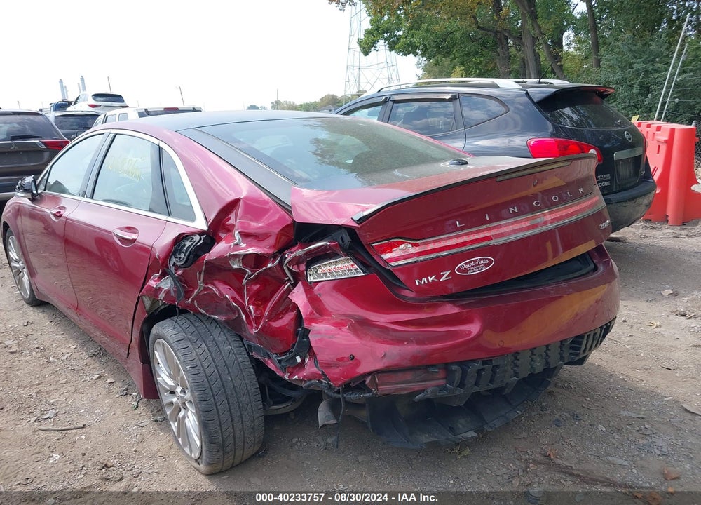 2014 LINCOLN MKZ VIN: 3LN6L2J91ER836302