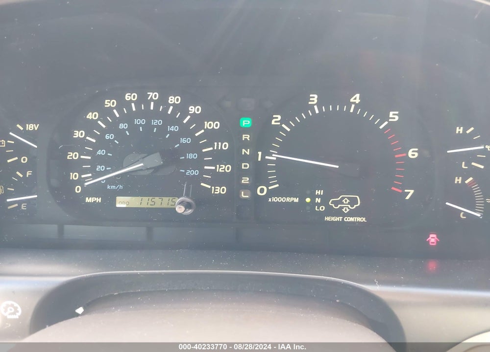 1999 LEXUS LX 470 VIN: JT6HT00W1X0067917