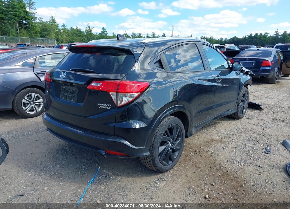 2022 HONDA HR-V AWD SPORT VIN: 3CZRU6H12NM709457
