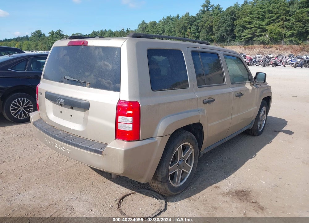 2009 JEEP PATRIOT SPORT VIN: 1J4FT28B29D217620