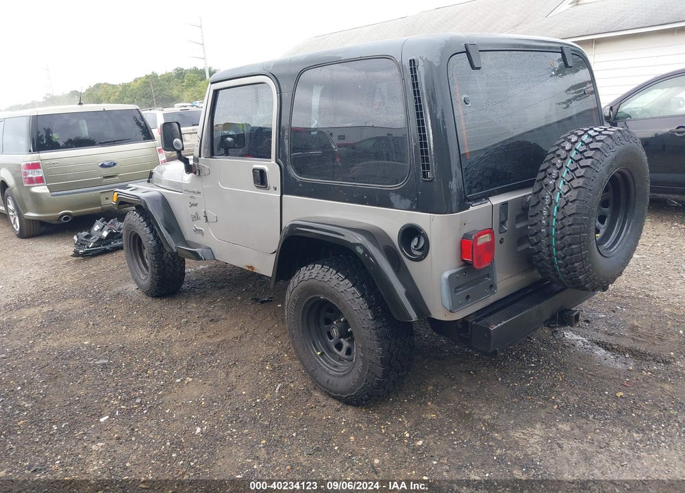 2000 JEEP WRANGLER SPORT VIN: 1J4FA49S7YP768316