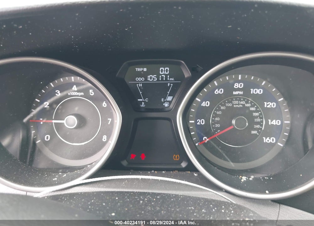 2012 HYUNDAI ELANTRA GLS VIN: 5NPDH4AE2CH080114