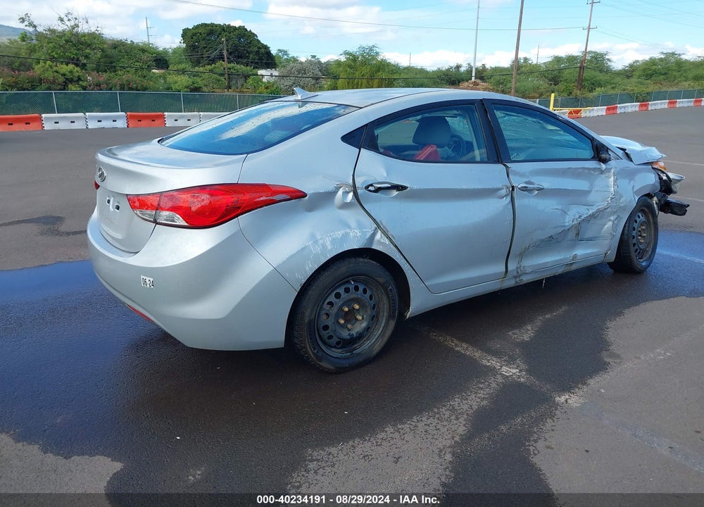 2012 HYUNDAI ELANTRA GLS VIN: 5NPDH4AE2CH080114