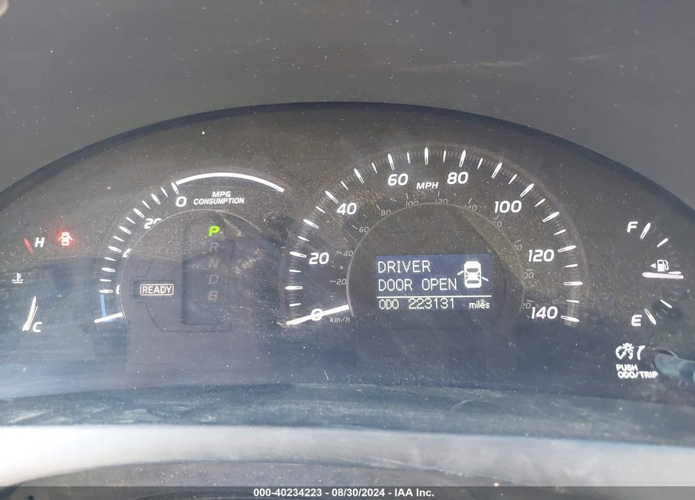 2009 TOYOTA CAMRY HYBRID VIN: JTNBB46K793050596