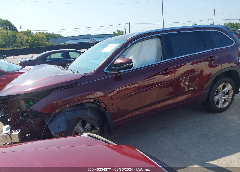 2015 TOYOTA HIGHLANDER LIMITED V6 VIN: 5TDDKRFH4FS079336