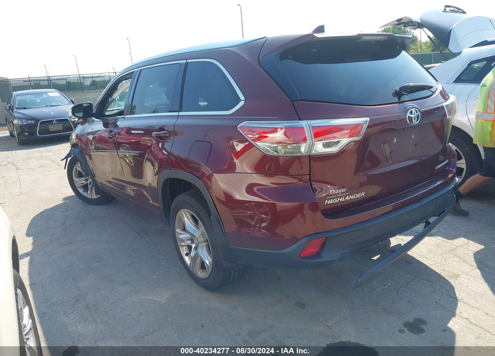 2015 TOYOTA HIGHLANDER LIMITED V6 VIN: 5TDDKRFH4FS079336
