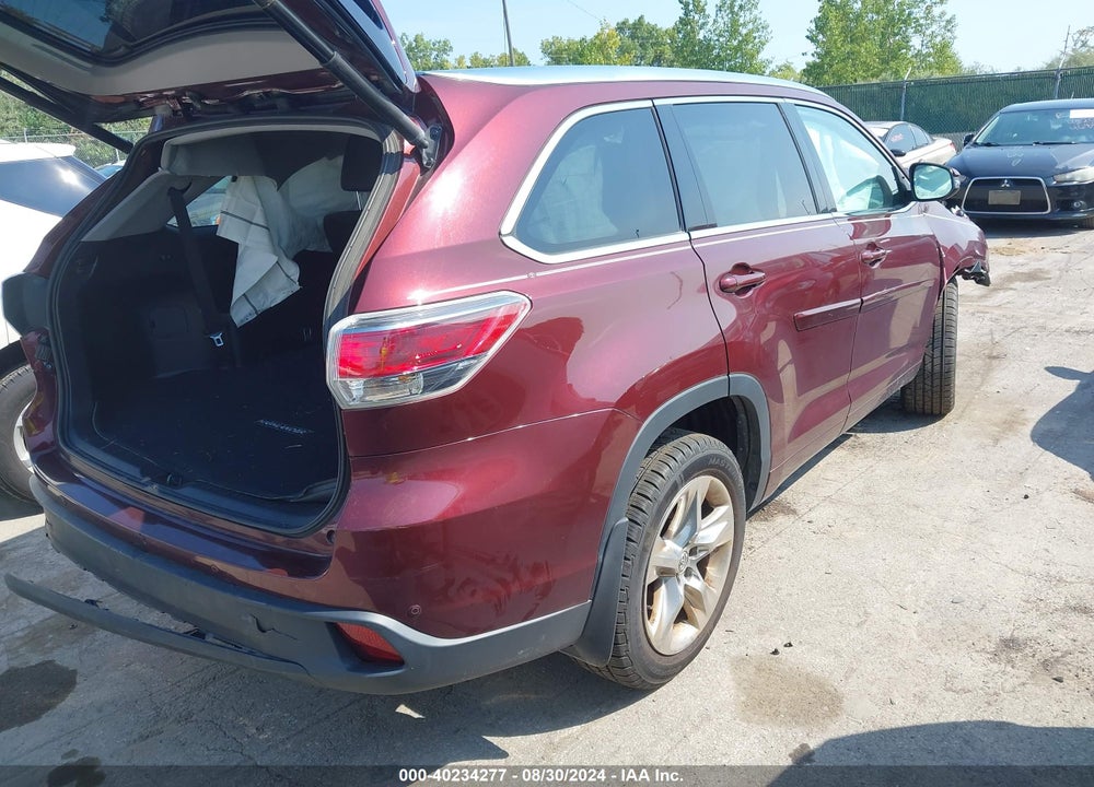 2015 TOYOTA HIGHLANDER LIMITED V6 VIN: 5TDDKRFH4FS079336