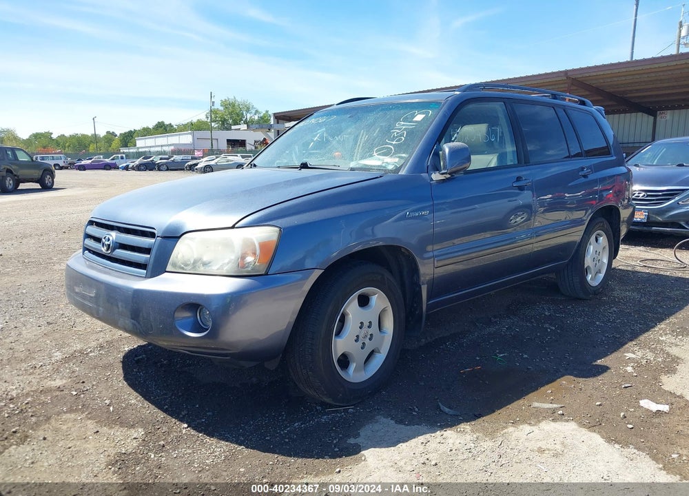 2005 TOYOTA HIGHLANDER LIMITED V6 VIN: JTEDP21A650063493