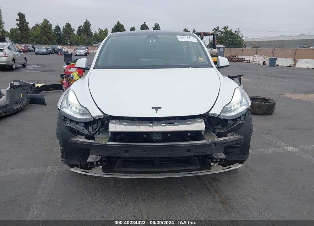 2021 TESLA MODEL Y LONG RANGE DUAL MOTOR ALL-WHEEL DRIVE VIN: 5YJYGDEE7MF062058