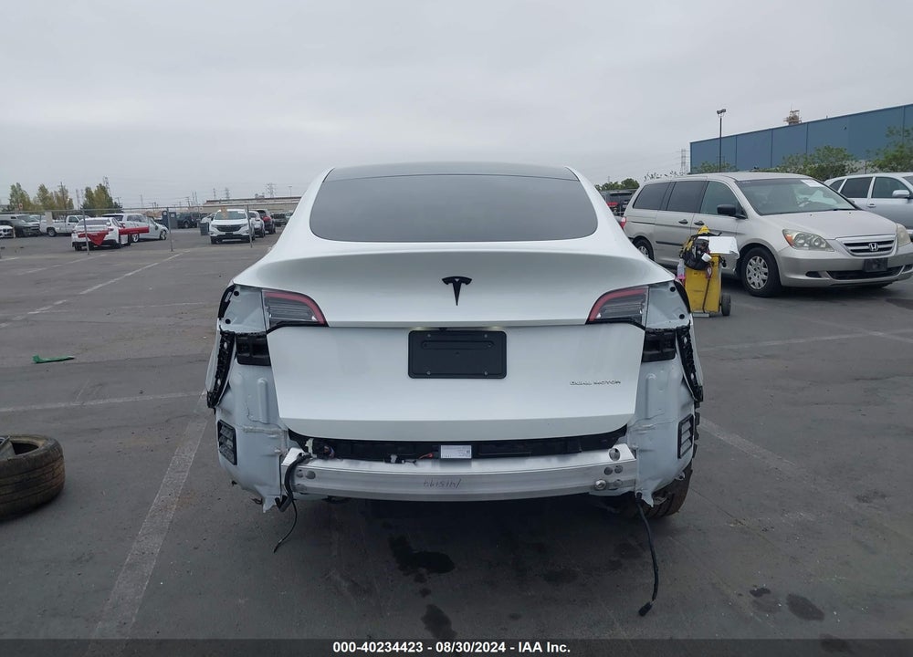 2021 TESLA MODEL Y LONG RANGE DUAL MOTOR ALL-WHEEL DRIVE VIN: 5YJYGDEE7MF062058
