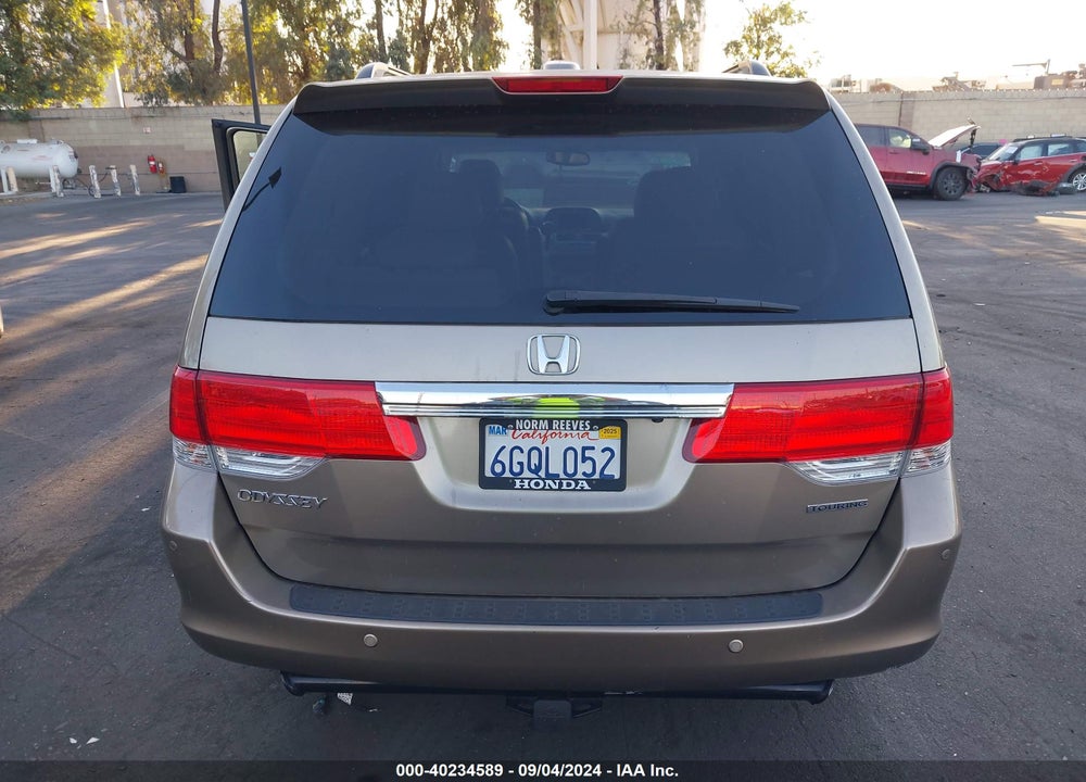 2009 HONDA ODYSSEY TOURING VIN: 5FNRL38899B022796