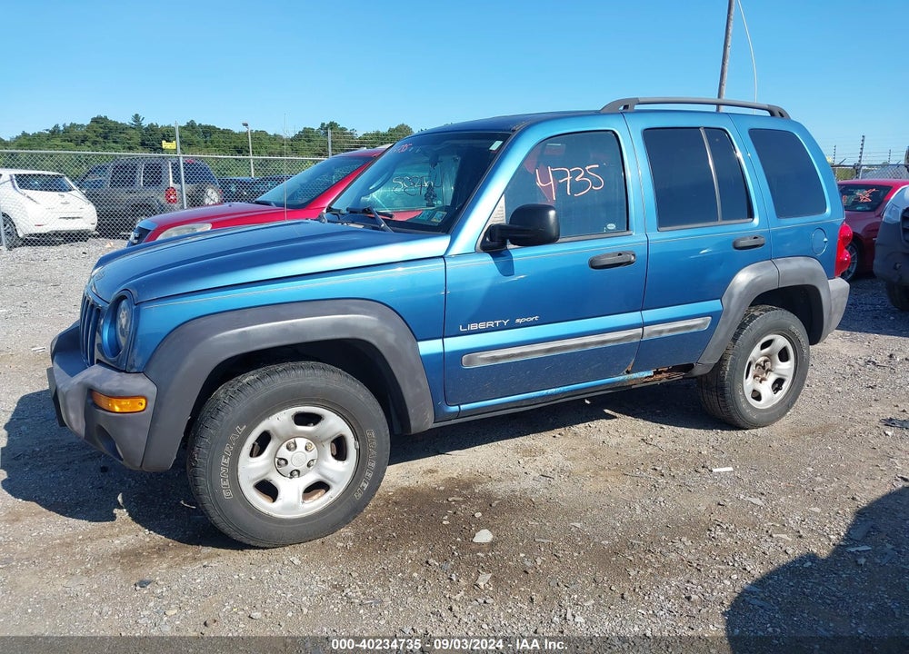 2003 JEEP LIBERTY SPORT VIN: 1J4GL48K73W505998