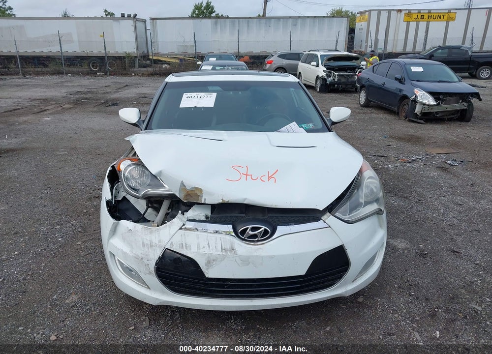2013 HYUNDAI VELOSTER BASE W/BLACK VIN: KMHTC6AD8DU141045