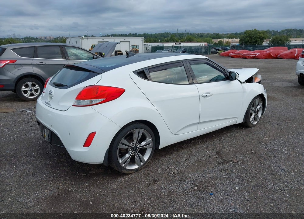 2013 HYUNDAI VELOSTER BASE W/BLACK VIN: KMHTC6AD8DU141045