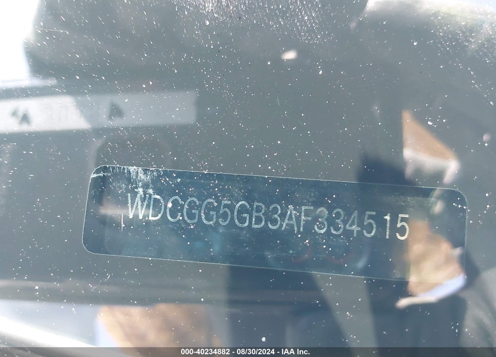 2010 MERCEDES-BENZ GLK 350 VIN: WDCGG5GB3AF334515