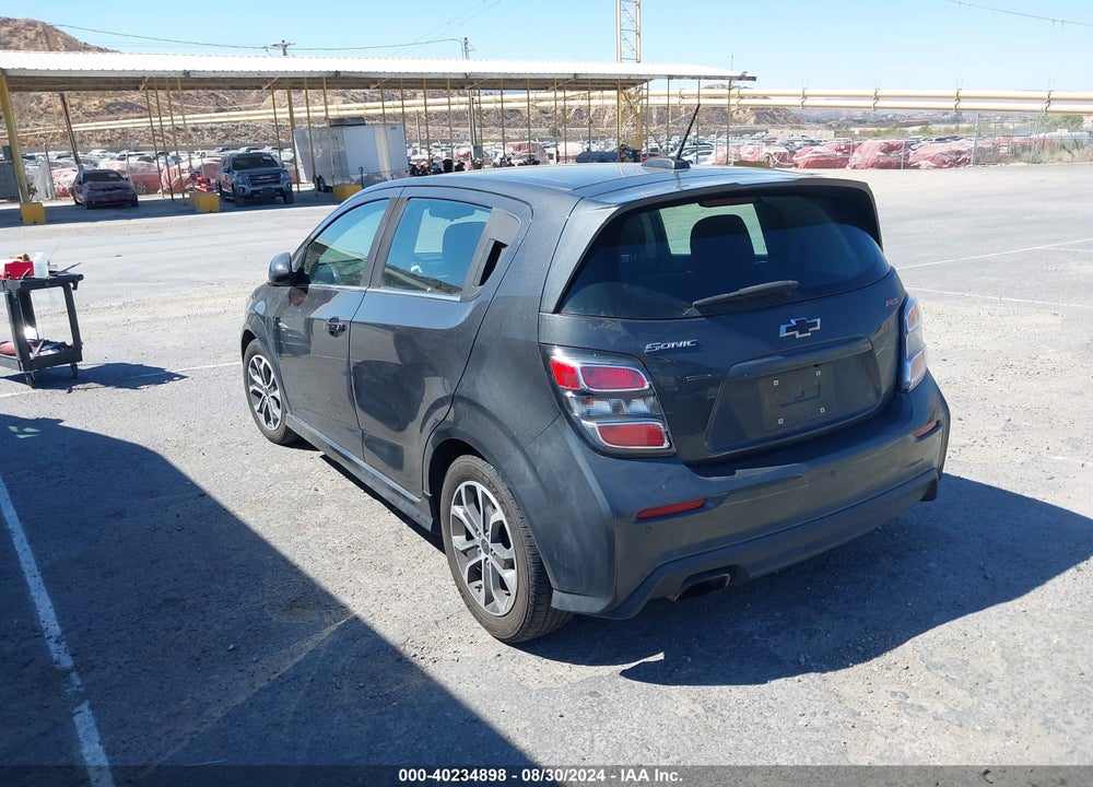 2019 CHEVROLET SONIC LT AUTO VIN: 1G1JD6SB6K4150175