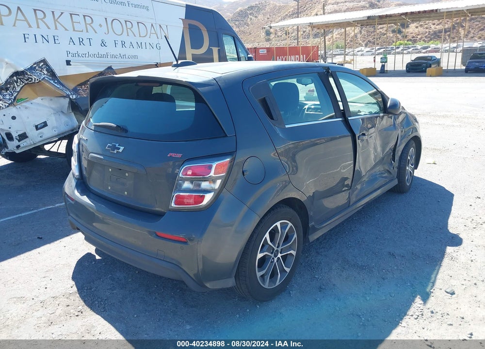 2019 CHEVROLET SONIC LT AUTO VIN: 1G1JD6SB6K4150175