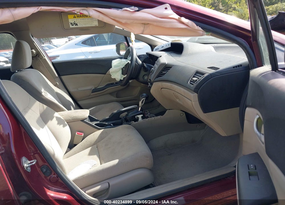 2012 HONDA CIVIC LX VIN: 2HGFB2F51CH572683