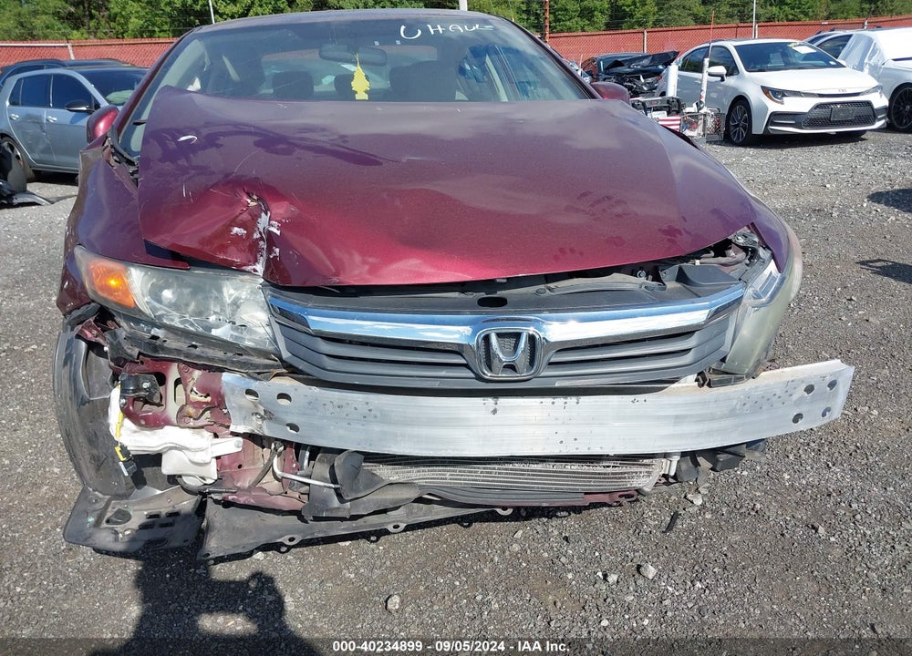 2012 HONDA CIVIC LX VIN: 2HGFB2F51CH572683