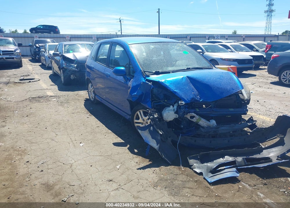 2007 HONDA FIT SPORT VIN: JHMGD38667S055739