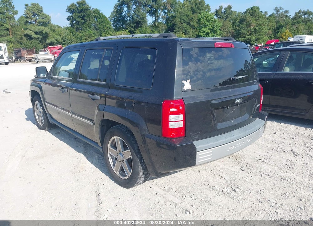 2008 JEEP PATRIOT LIMITED VIN: 1J8FT48W68D554139