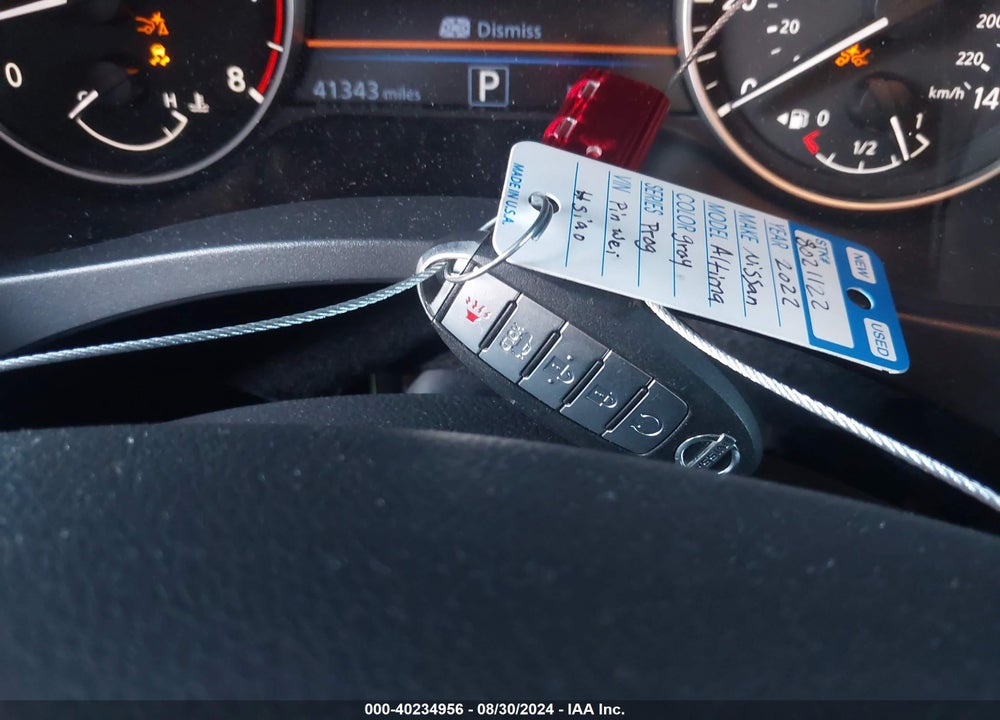 2022 NISSAN ALTIMA SV INTELLIGENT AWD VIN: 1N4BL4DW2NN396230