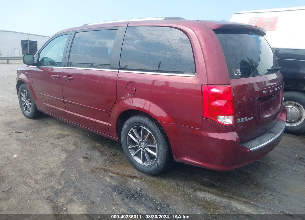 2017 DODGE GRAND CARAVAN SXT VIN: 2C4RDGCG4HR825215