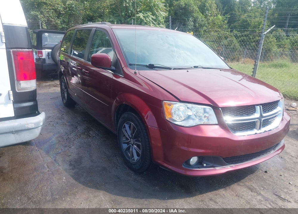 2017 DODGE GRAND CARAVAN SXT VIN: 2C4RDGCG4HR825215