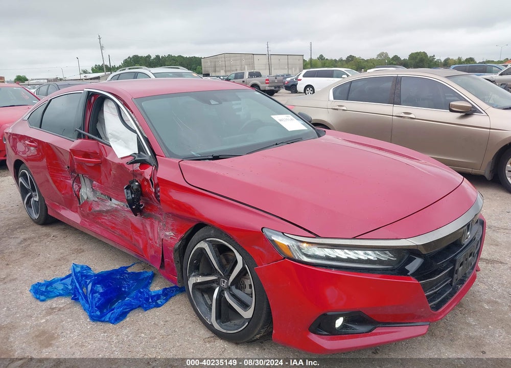2021 HONDA ACCORD SPORT VIN: 1HGCV1F36MA060730