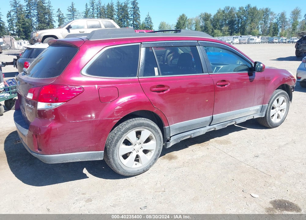 2012 SUBARU OUTBACK 2.5I PREMIUM VIN: 4S4BRBGC4C3296892