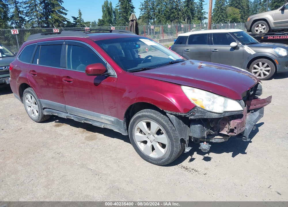2012 SUBARU OUTBACK 2.5I PREMIUM VIN: 4S4BRBGC4C3296892