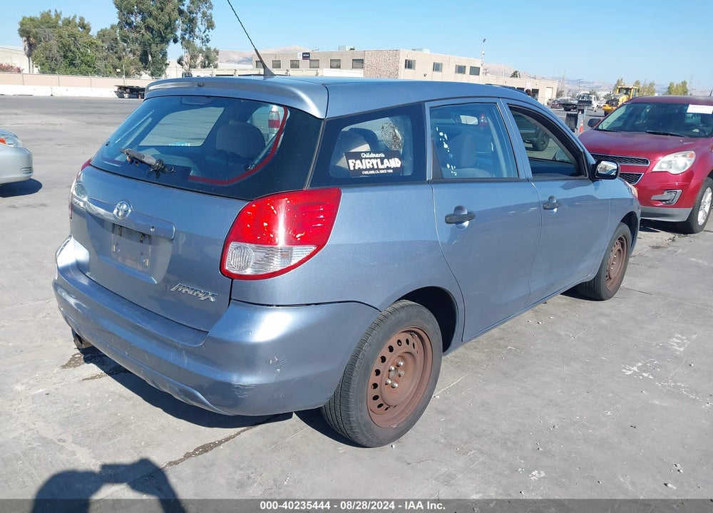 2004 TOYOTA MATRIX STANDARD VIN: 2T1KR32E54C255330