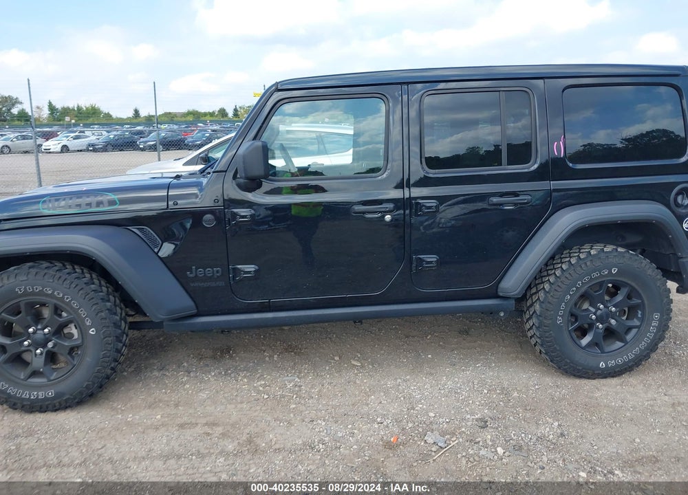 2022 JEEP WRANGLER UNLIMITED WILLYS 4X4 VIN: 1C4HJXDNXNW122626