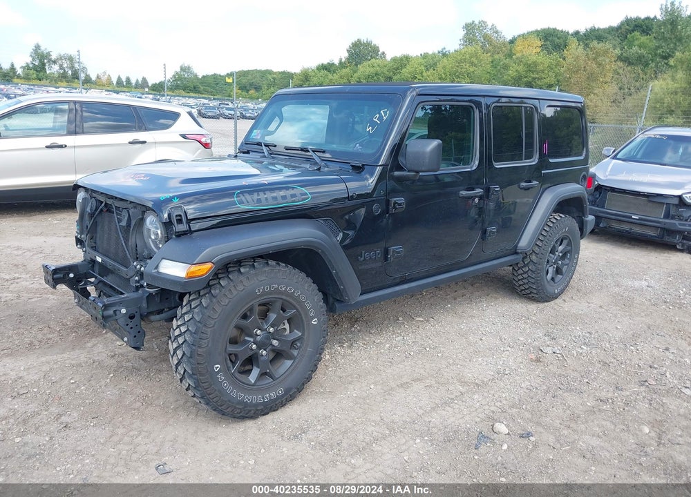 2022 JEEP WRANGLER UNLIMITED WILLYS 4X4 VIN: 1C4HJXDNXNW122626