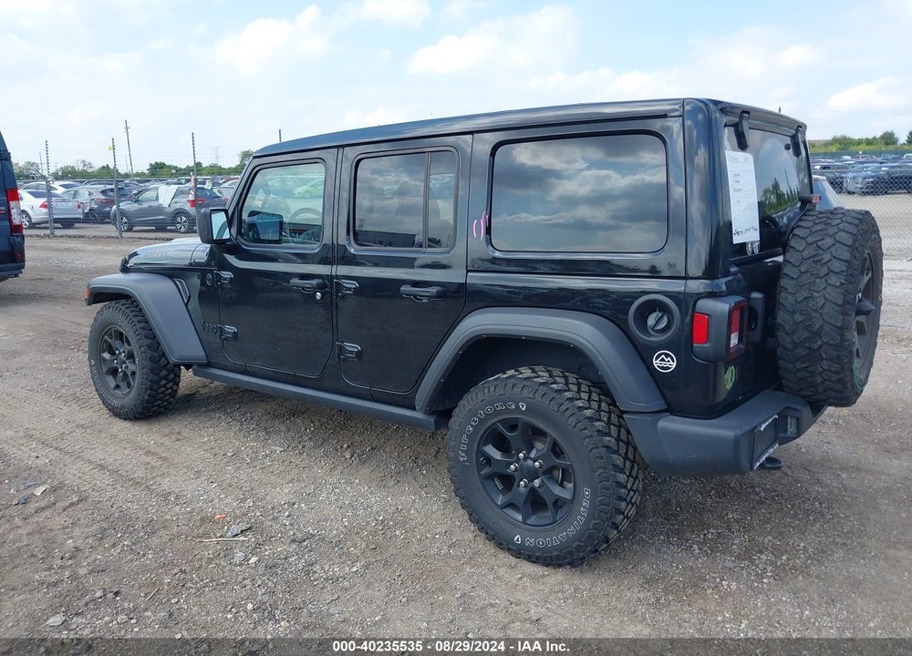 2022 JEEP WRANGLER UNLIMITED WILLYS 4X4 VIN: 1C4HJXDNXNW122626