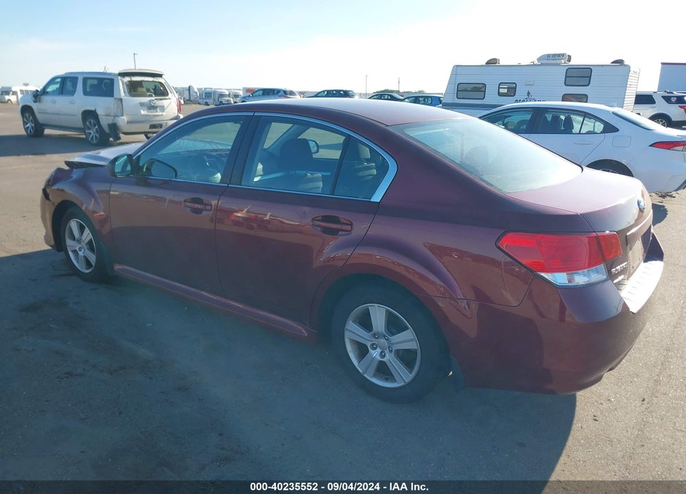 2012 SUBARU LEGACY 2.5I VIN: 4S3BMBA65C3005614