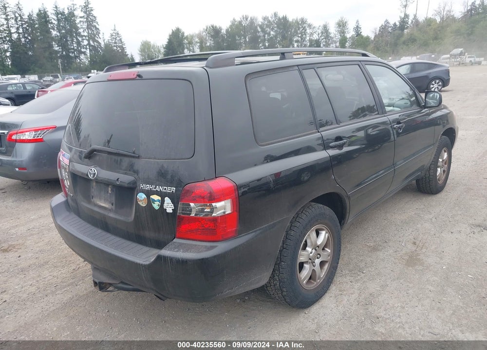 2005 TOYOTA HIGHLANDER V6 VIN: JTEEP21A750074099