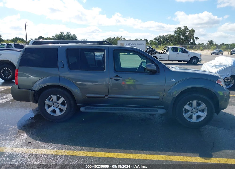 2009 NISSAN PATHFINDER SE VIN: 5N1AR18B19C609207