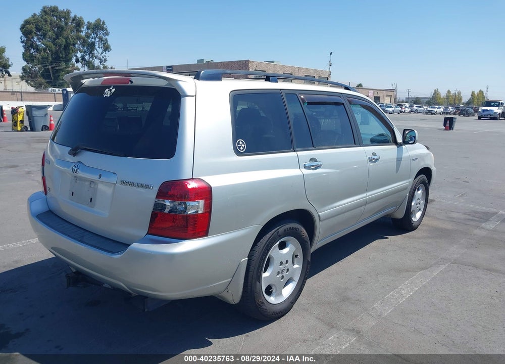 2005 TOYOTA HIGHLANDER LIMITED V6 VIN: JTEDP21A750072199