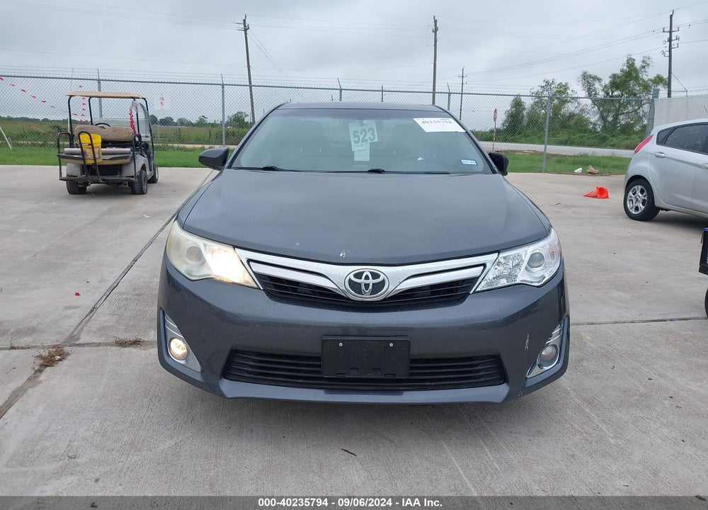 2012 TOYOTA CAMRY XLE V6 VIN: 4T1BK1FK7CU515572