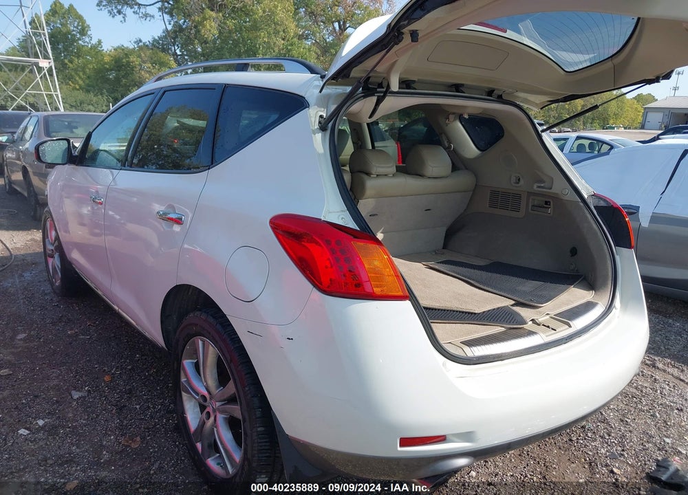2010 NISSAN MURANO LE VIN: JN8AZ1MWXAW118963