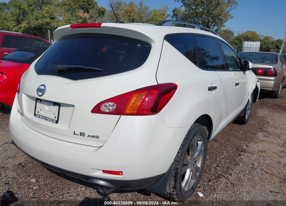 2010 NISSAN MURANO LE VIN: JN8AZ1MWXAW118963