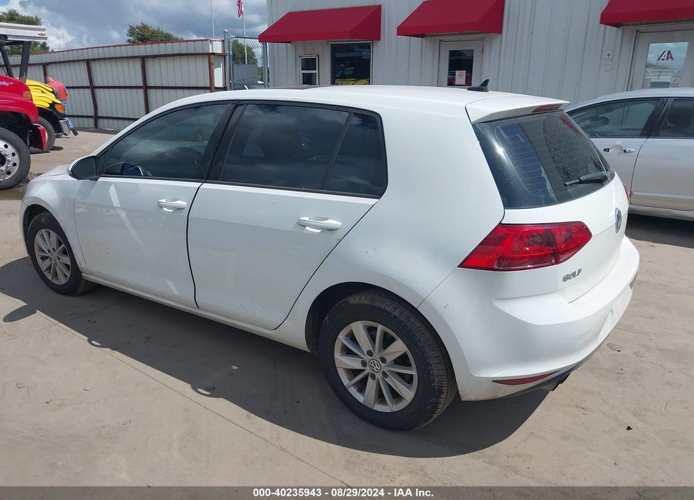 2015 VOLKSWAGEN GOLF TSI S 4-DOOR VIN: 3VW117AU1FM043955