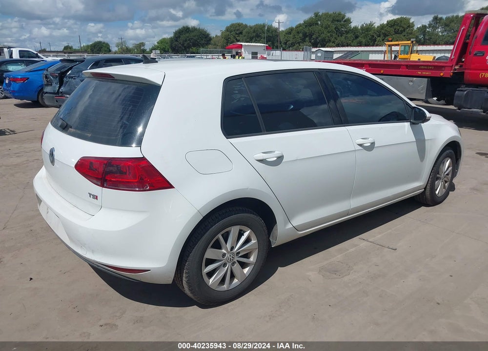 2015 VOLKSWAGEN GOLF TSI S 4-DOOR VIN: 3VW117AU1FM043955