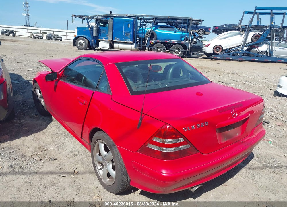 2001 MERCEDES-BENZ SLK 320 VIN: WDBKK65F41F227322