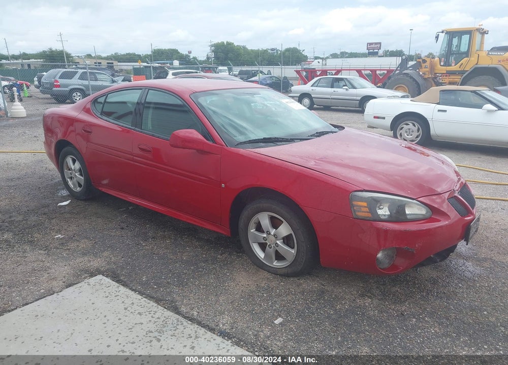 2008 PONTIAC GRAND PRIX VIN: 2G2WP552081124660
