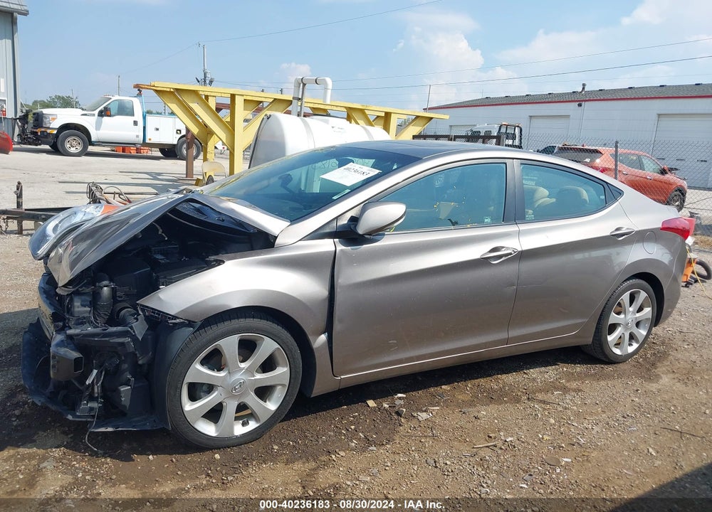 2013 HYUNDAI ELANTRA LIMITED VIN: 5NPDH4AE7DH169890