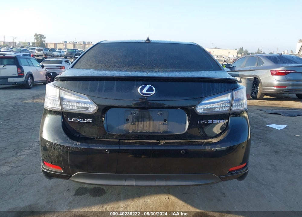 2010 LEXUS HS 250H PREMIUM VIN: JTHBB1BA6A2014732