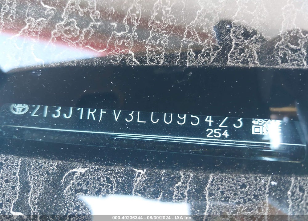2020 VENTURE TOYOTA RAV4 AD VIN: 2T3J1RFV3LC095423